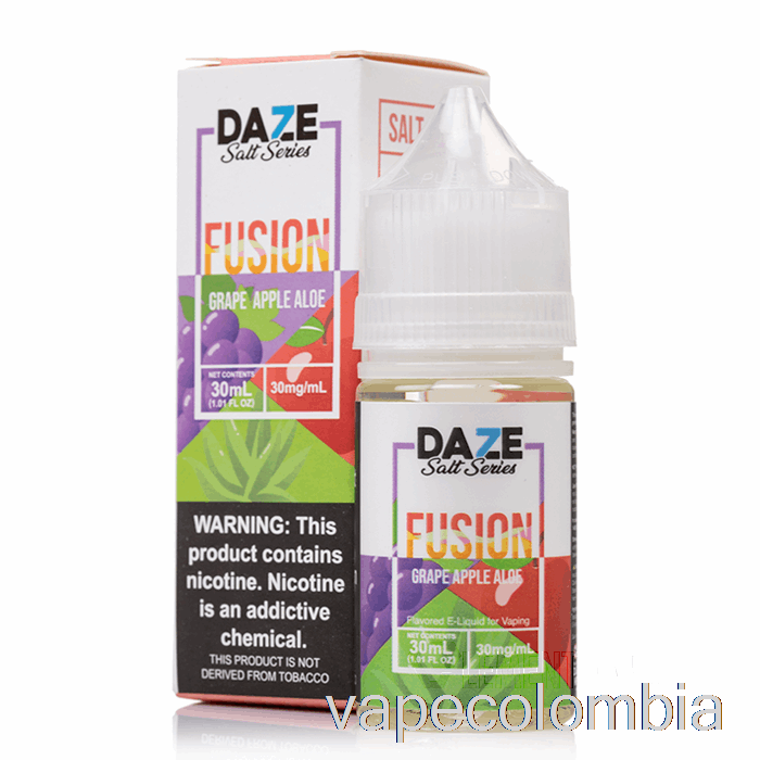Vape Recargable Uva Manzana Aloe - 7 Daze Fusion Salt - 30ml 50mg